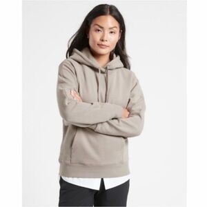 Athleta Bluff Gray Retroplush Hoodie Plus Size 2X